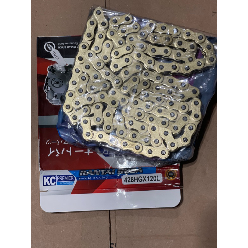 RANTE 428H-120 GOLD KC PREMIER RANTAI MOTOR 428HG - 120L