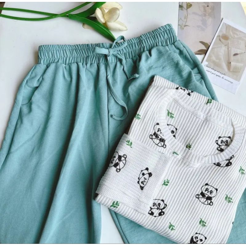 One set Kaos Rib Motif Crinkle