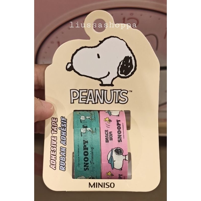 

Selotip Miniso - Snoopy Summer Travel Collection Adhesive Tape (2 rolls)