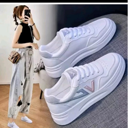 sepatu wanita sepatu sneakers olahraga sport kets running casual putih wanita cewek keren korean style terbaru bisa bayar di tempat ( cod )