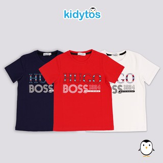 Kidytos - Kaos Anak Laki - Laki Distro Hugo Levi (6 -10 tahun) / Baju T-shirt Atasan Katun Lengan Pe