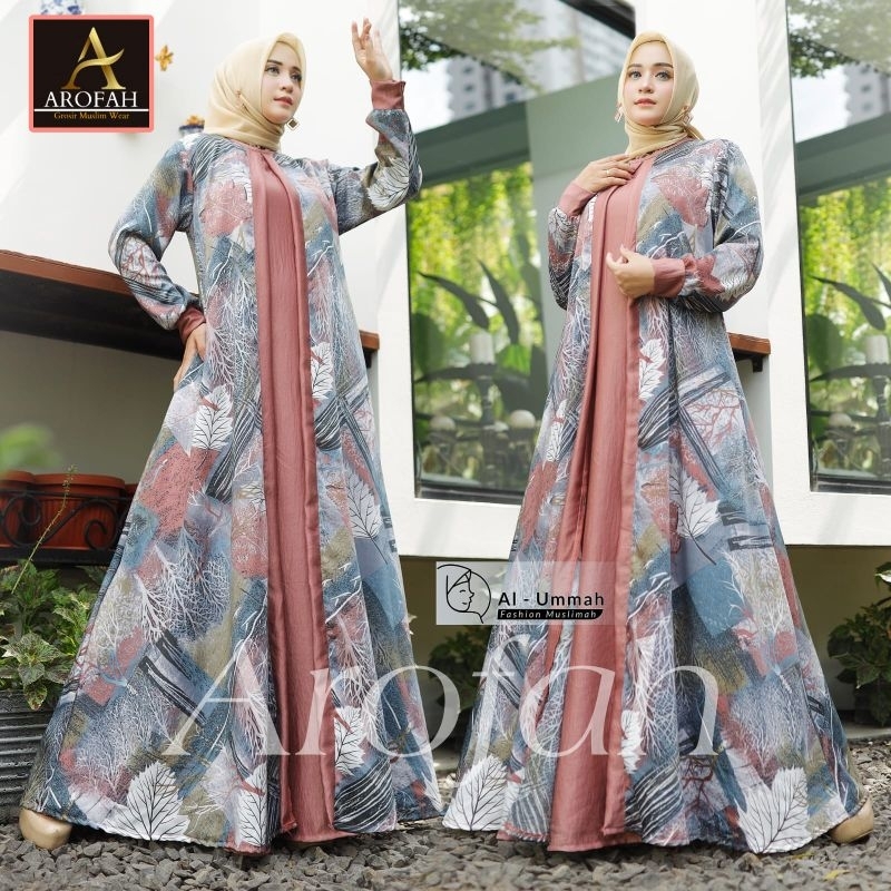 Gamis Mewah Al Ummah Gamis Wanita Modern Gamis Lebaran Best Seller Gamis Wanita Terlaris