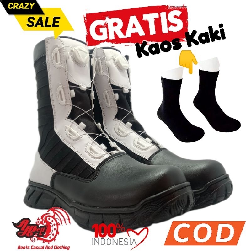 Sepatu PDL Ninja Tali Putar & TDK - BHN JK Ada 5 Pillihan Ninja