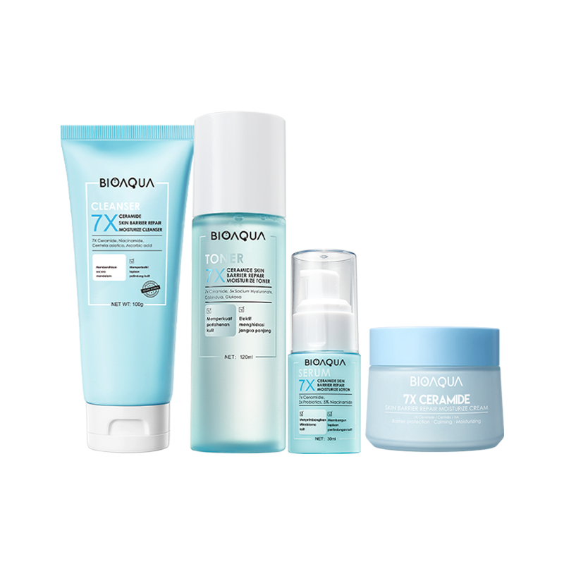 ❤️ Hayyu Beauty ❤️ BIOAQUA 7X Ceramide Skin Barrier Repair Moisturizer Set Paket Skincare Cream Pemu