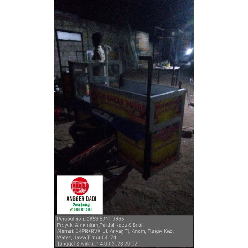 Gerobak/Rombong Pentol Bakar, Bakso Bakar