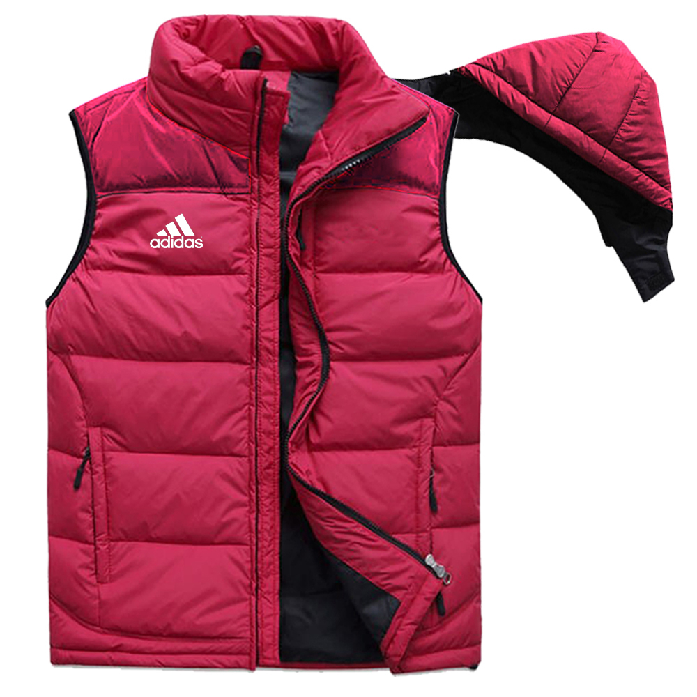 Rompi Kupluk Pria Logo Adidas 100%/Jaket Rompi Motor/Rompi Vest / Rompi Motor Pria Pakai Kupluk Lepa