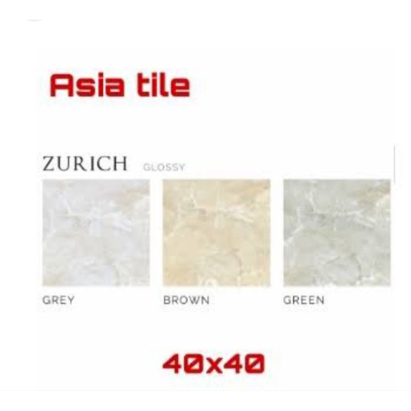 Keramik Asia tile zurich glossy ukuran 40x40