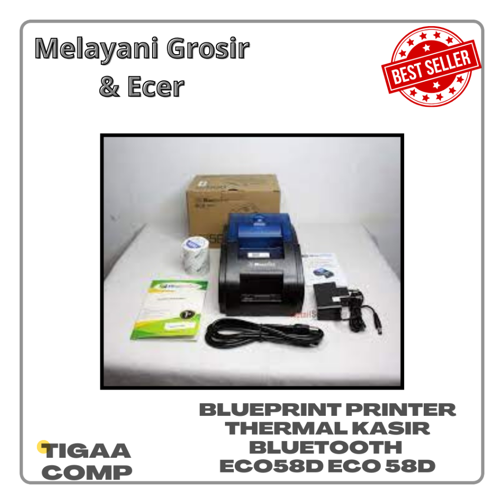 Blueprint Printer Thermal Kasir Bluetooth ECO58D ECO 58D