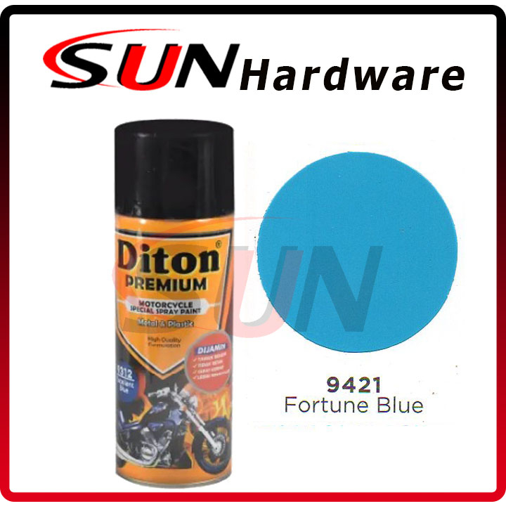 Pilox DITON PREMIUM 400 cc Fortune Blue 9421 Pilox Pylox Cat Semprot Biru