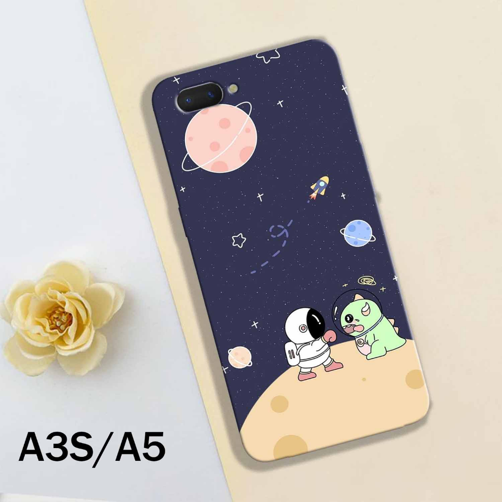 Case Hp - OPPO A3S-A5 - Casing Hp - OPPO A3S-A5 - External_acc - Case Motif Astronot - Fashion Case 