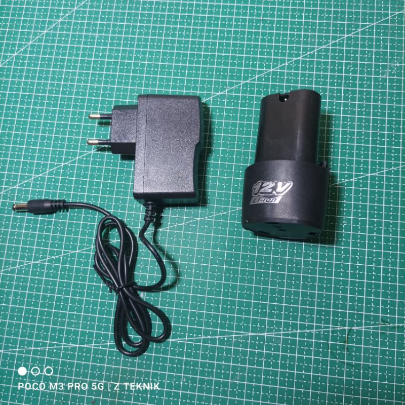 Baterai &Charger 12 volt universal