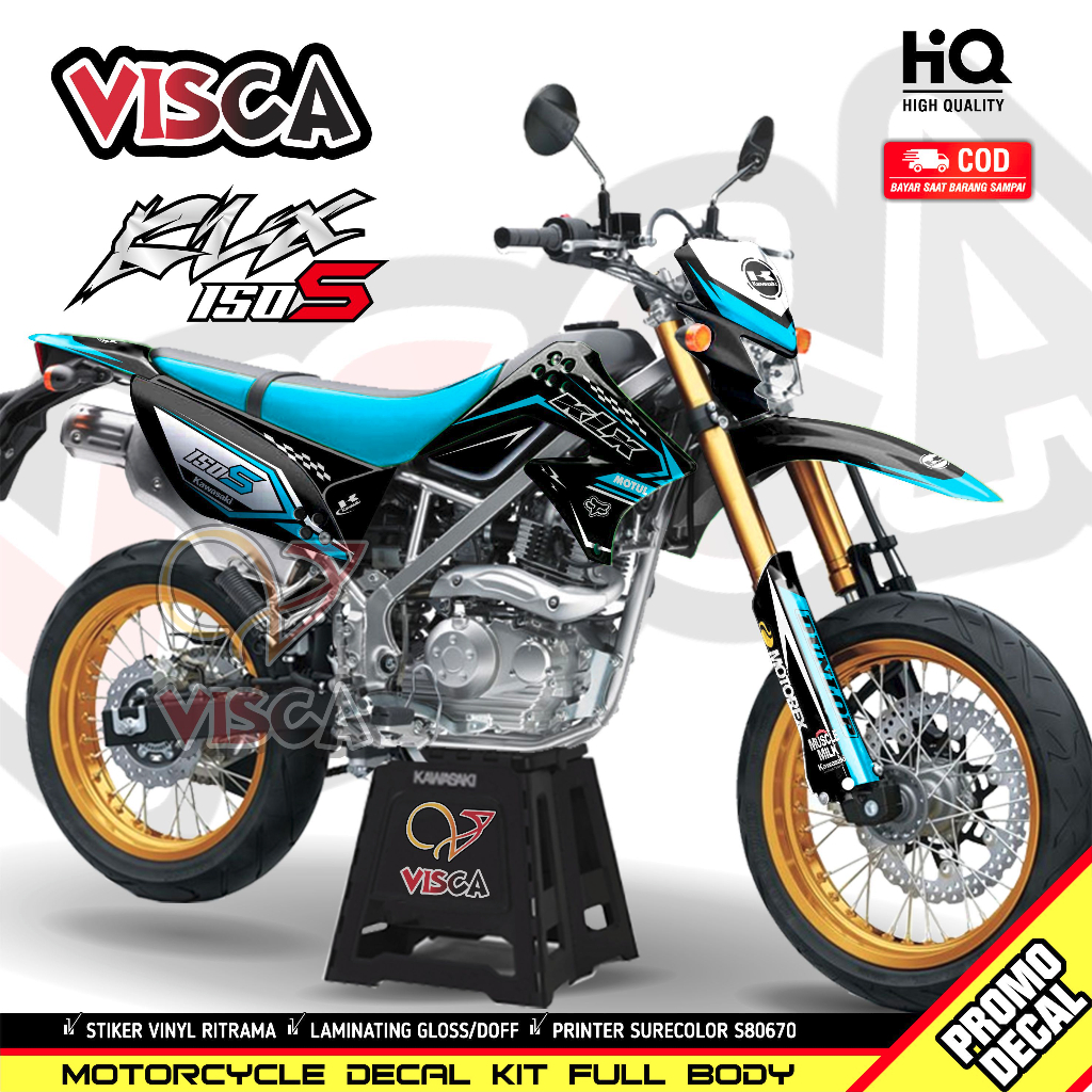 Decal Klx S 150 Lama Dekal Klx 150 Lama Stiker Klx 150 Lama Full Body Decal Klx Lama Hologram KXS02