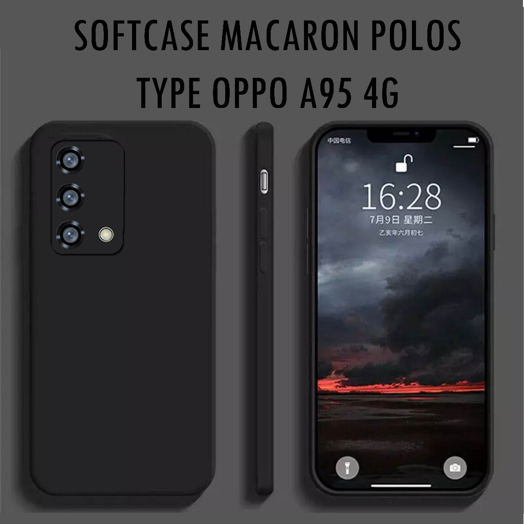 Case HP OPPO A95 4G POLOS | Case Macaron OPPO | Case OPPO | Case Handphone | Casing Handphone | Peli