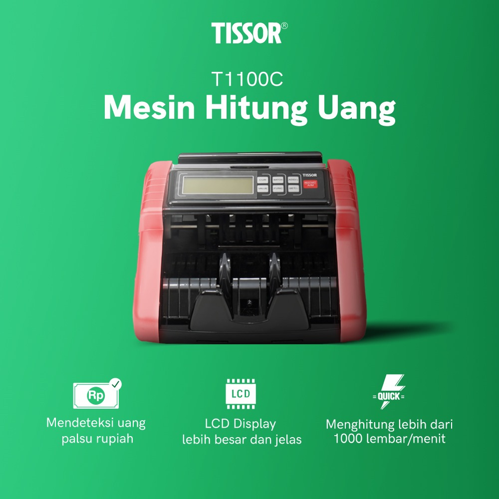 TISSOR - T1100C Money Counter - Mesin Hitung Uang