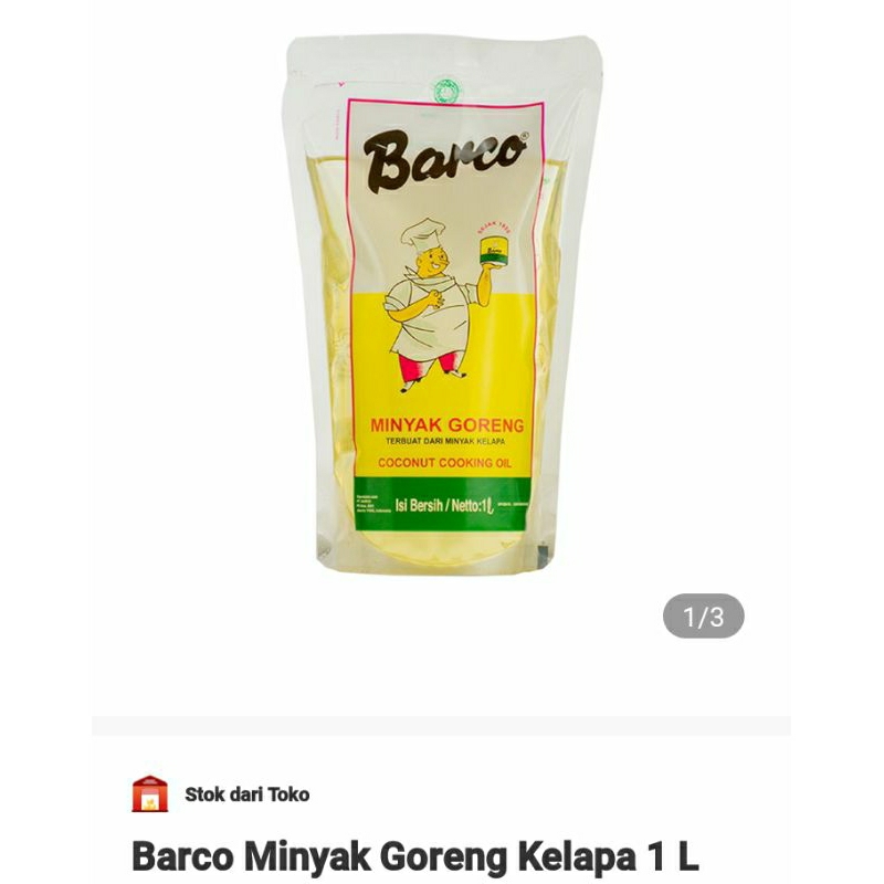 

minyak kelapa barco 1 liter