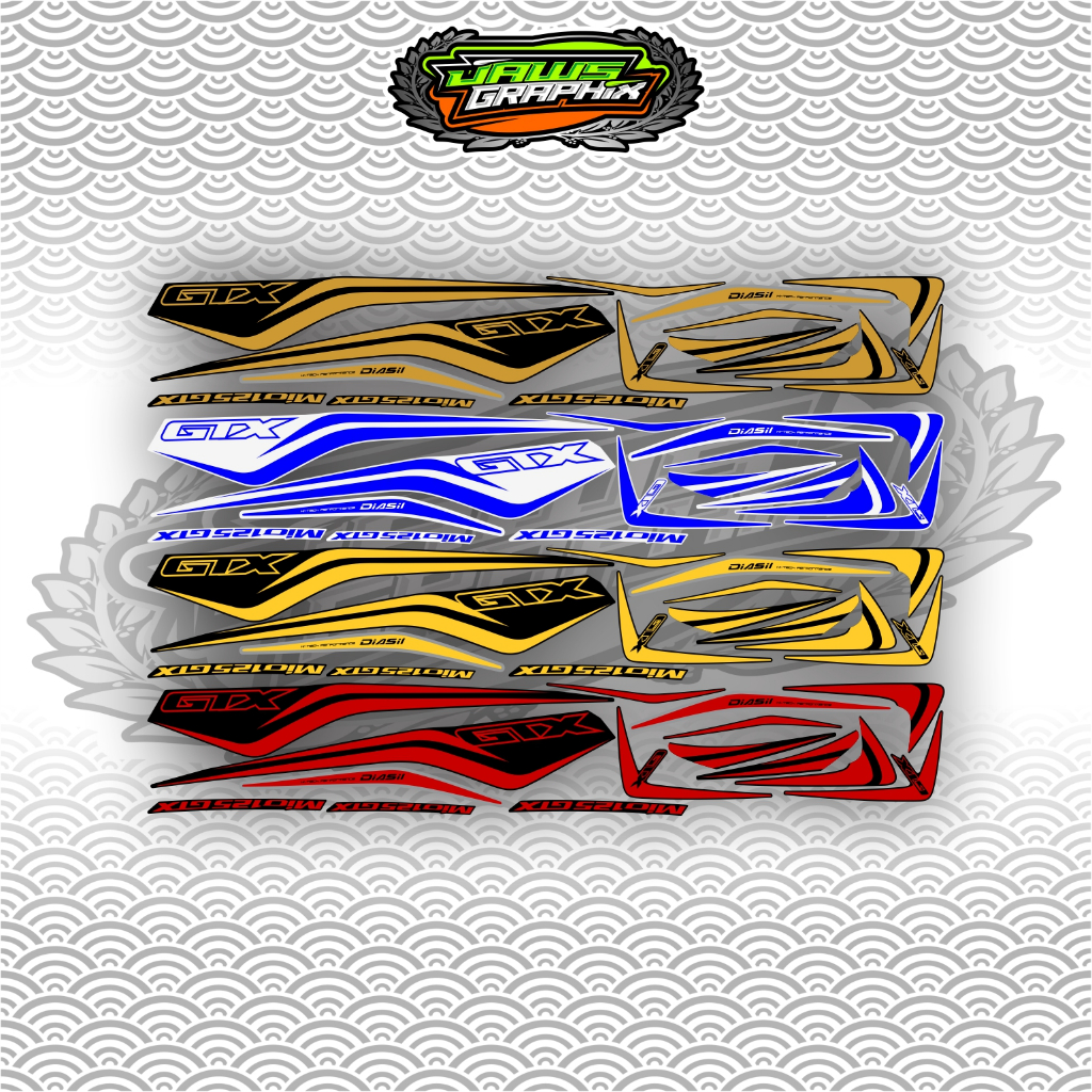 STRIPING YAMAHA XEON mio 125 gtx 2011 mx mxi rr ego lc luvias