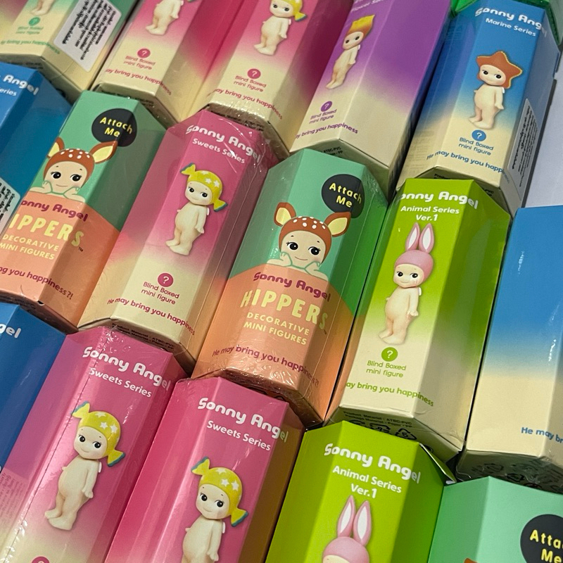 READY - SONNY ANGEL ORIGINAL Figure Blind Box Marine Hippers Rabbit Pudding Animal Sweets Series Don