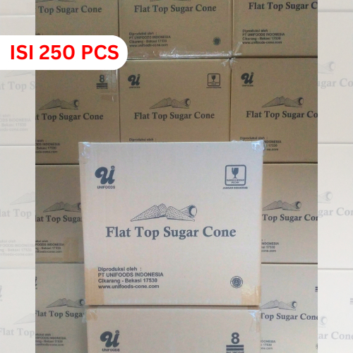 

WAFFLE CONE ICE CREAM FLAT TOP UNIFOODS DUS | ISI 250 PCS
