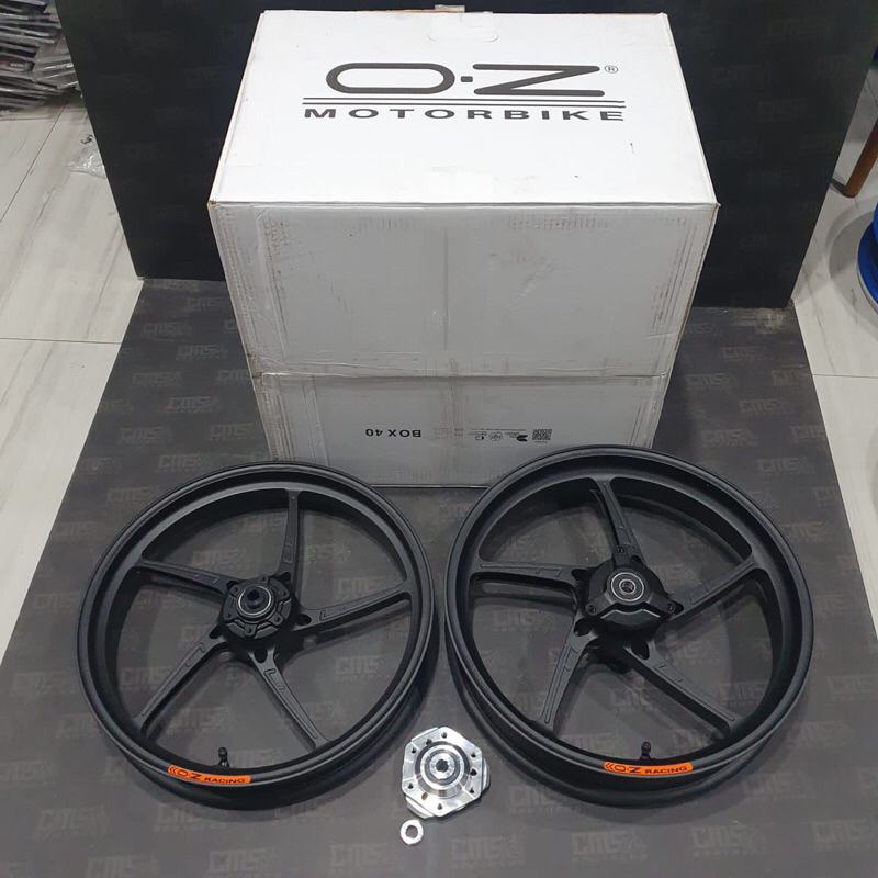 Velg Velek Oz Racing Piega R Forged Rim Kawasaki Ninja 150 R RR Hitam