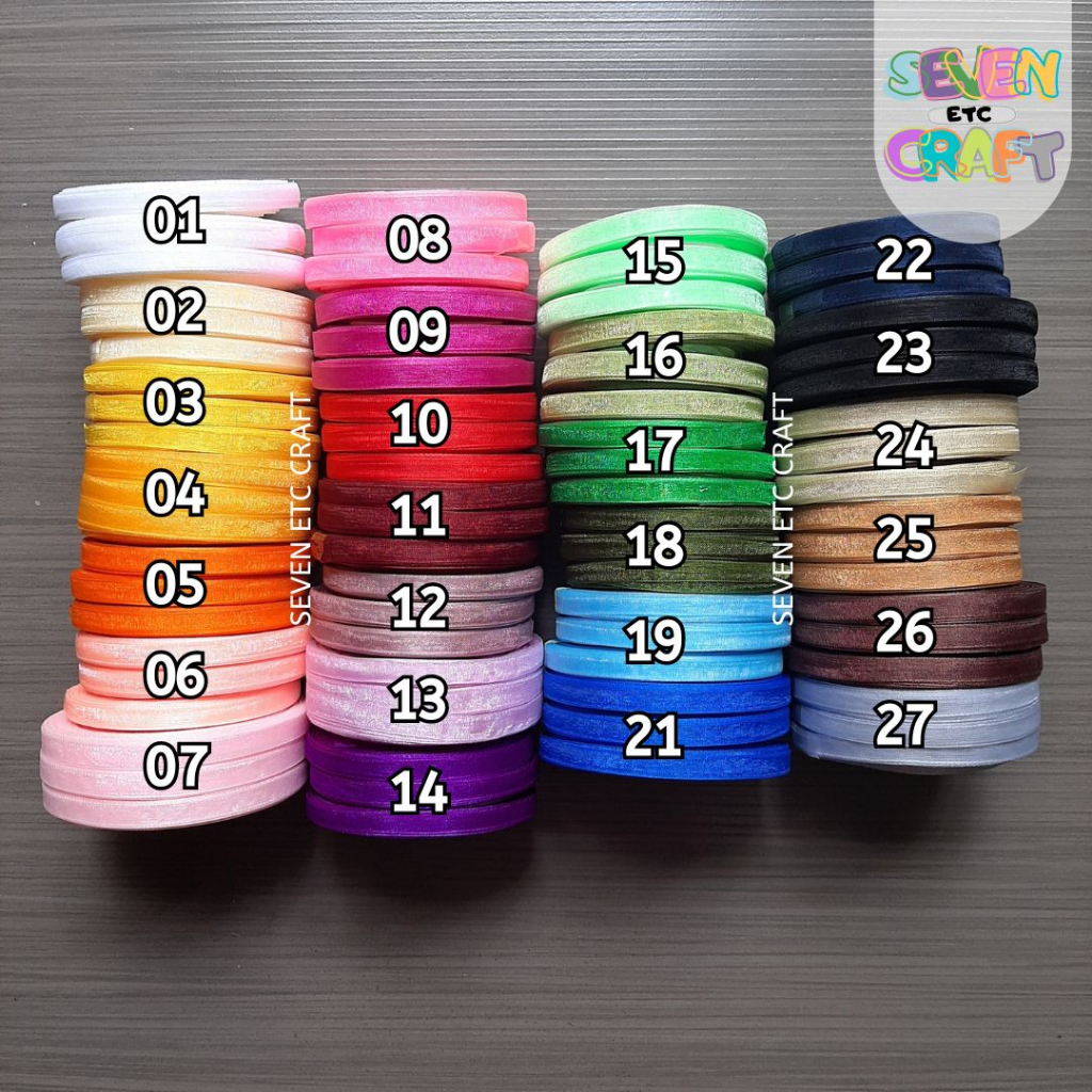 

Pita Organdi 1/4 inch ( 0,6 cm )