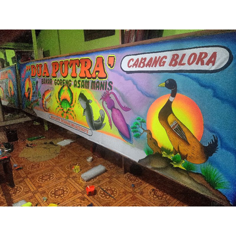 SPANDUK LUKIS TANGAN LAMONGAN