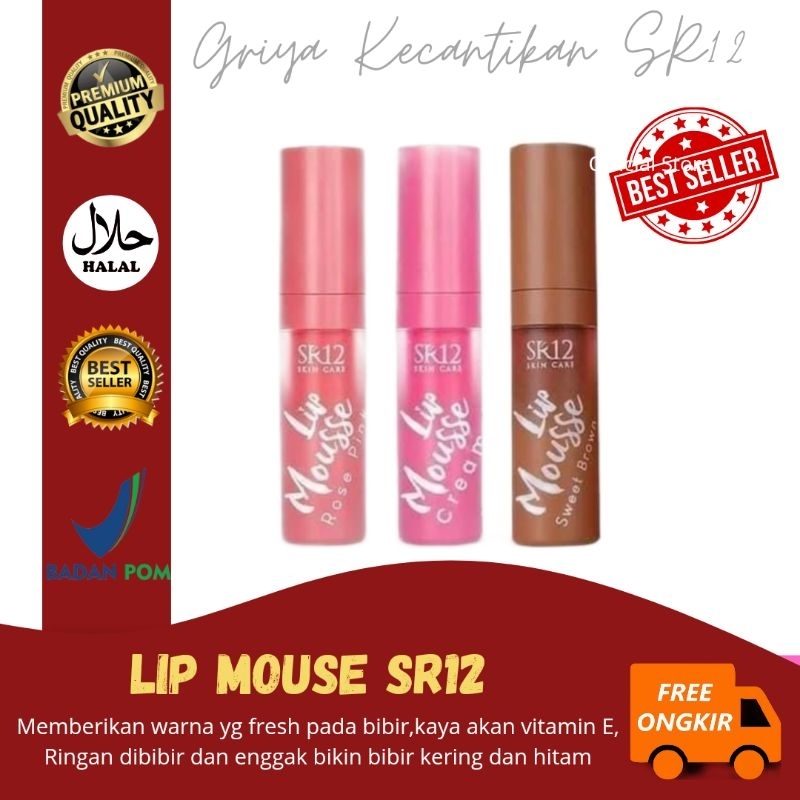LIP MOUSE SR12/LIP CREAM/LIP CREAM MATTE/LIP CREAM SR12/LIPSTIK/PEWARNA BIBIR/LIP MOUSE/LIP CREAM NU