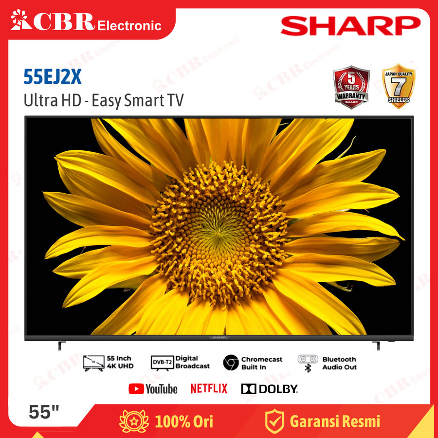 TV SHARP 55inch LED 55EJ2X (UHD - Easy Smart TV)