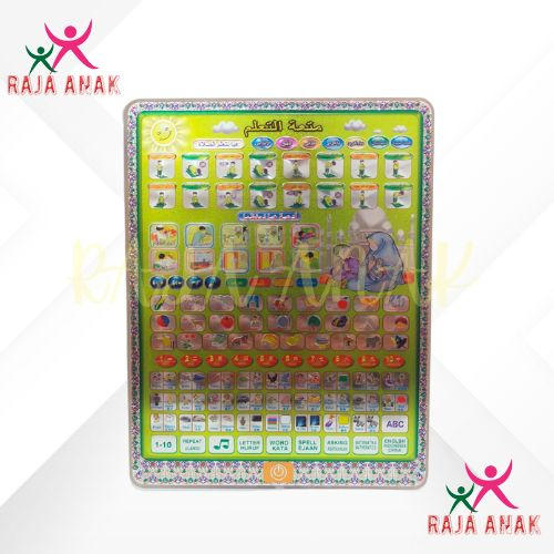 RAJA ANAK ‖ MAINAN ANAK ALAT BANTU BELAJAR PENDIDIKAN BAHASA BENTUK TABLET MULTI FUNGSI