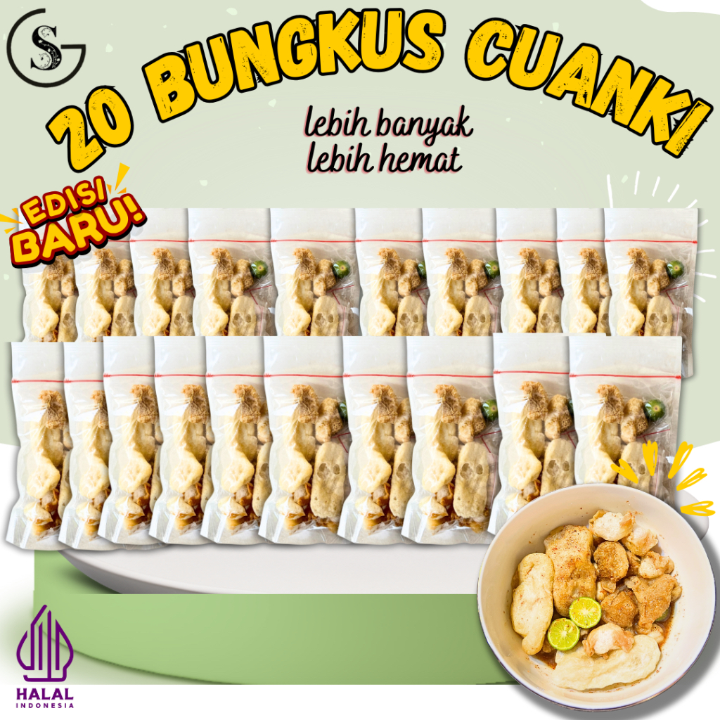 

20 BUNGKUS CUANKI INSTAN PEDAS KALDU MAKANAN INSTAN