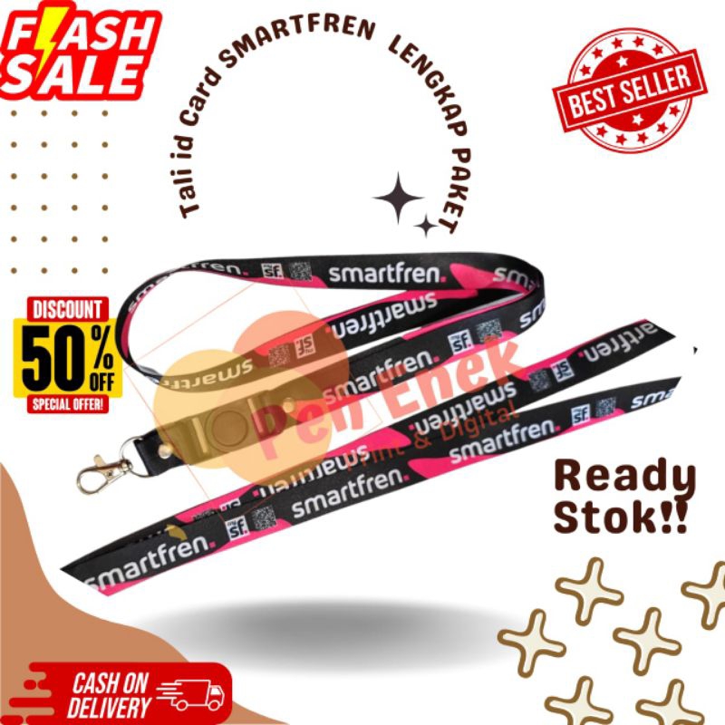 

Tali idcard Smartfren Lanyard id smartfren Gantungan Smartfren