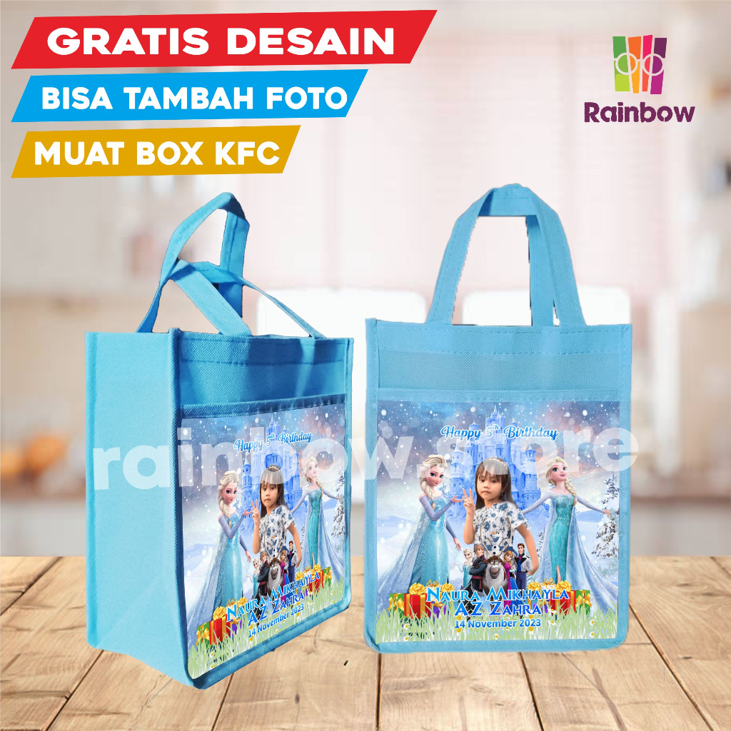 

Tas Ultah Kantong Dobel / tas ultah kantong / goodie bag / tas ultah custom /tas ultah custom murah