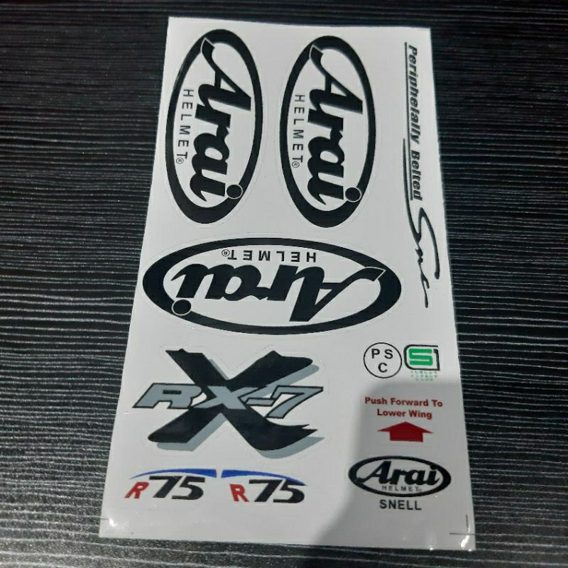 sticker sticker Helm sticker helm arai