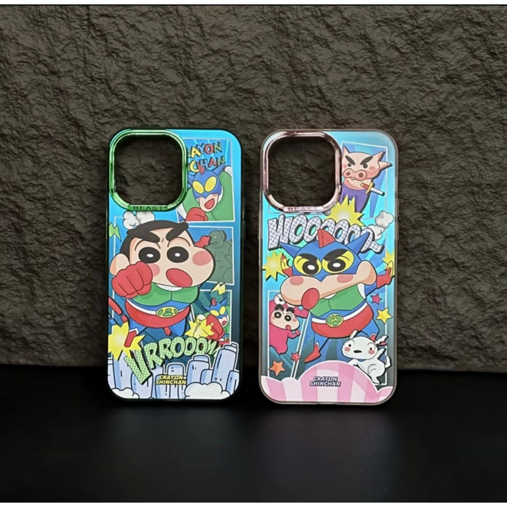CASING IPHONE SINCHAN PAHLAWAN BERTOPENG SUPERHERO LIMITED EDITION FUNNY CASE IPHONE 11 14PROMAX 14 