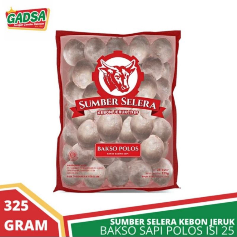 

Baso Sapi Kebon Jeruk isi 25 Bakso Sapi Polos Sumber Selera isi 25