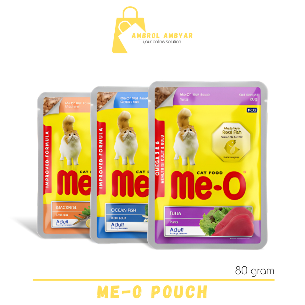 MeO Adult Makanan Kucing Basah Dewasa 80gr