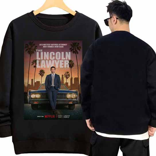 Sweater The Lincoln Lawyer Crewneck Sweeatshirt Black Cotton Fleece