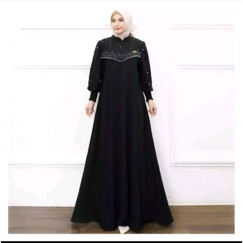 VIOLY DRESS GAMIS CRINGKLE AIRFLOW PREMIUM GAMIS PESTA MEWAH ELEGAN DRESS KONDANGAN APLIKASI MUTIARA PAYET DRESS WANITA TERBARU 2023 GAMIS LEBARAN FASHION WANITA MUSLIMAH