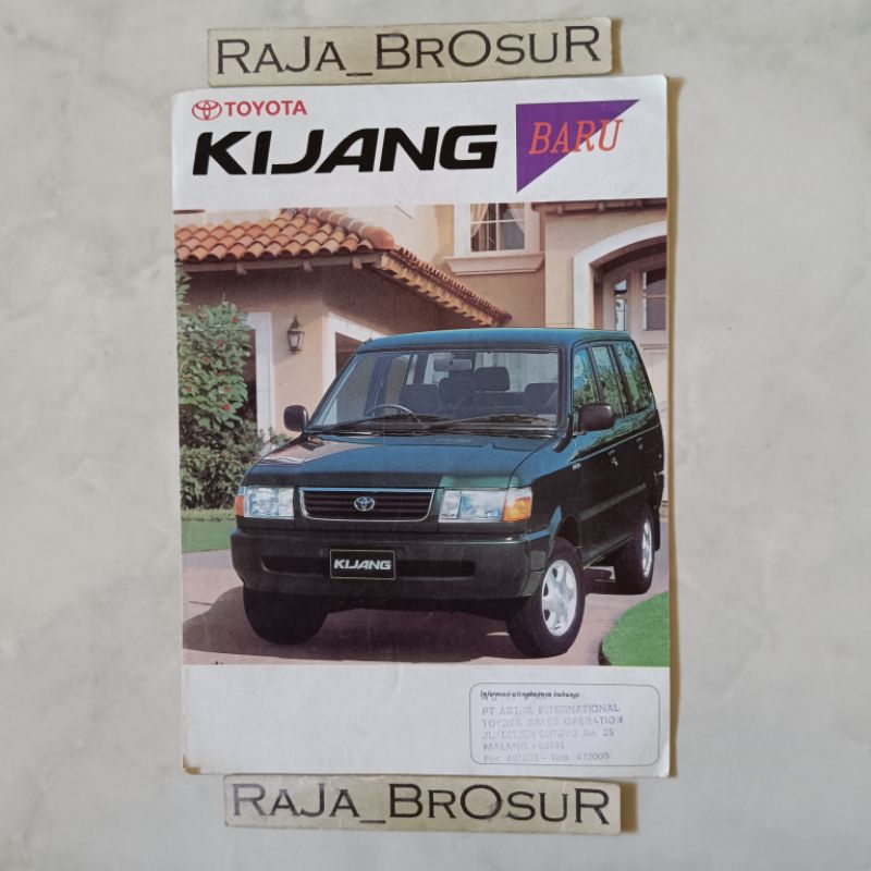 Poster brosur katalog leaflet jadul lawas Toyota Kijang Kapsul/SGX/LGX/SSX/LSX/SX/LX/PickUp Pick Up 