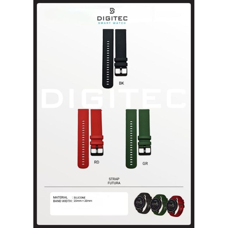 Strap Tali Smartwatch DIGITEC FUTURA silikon Original