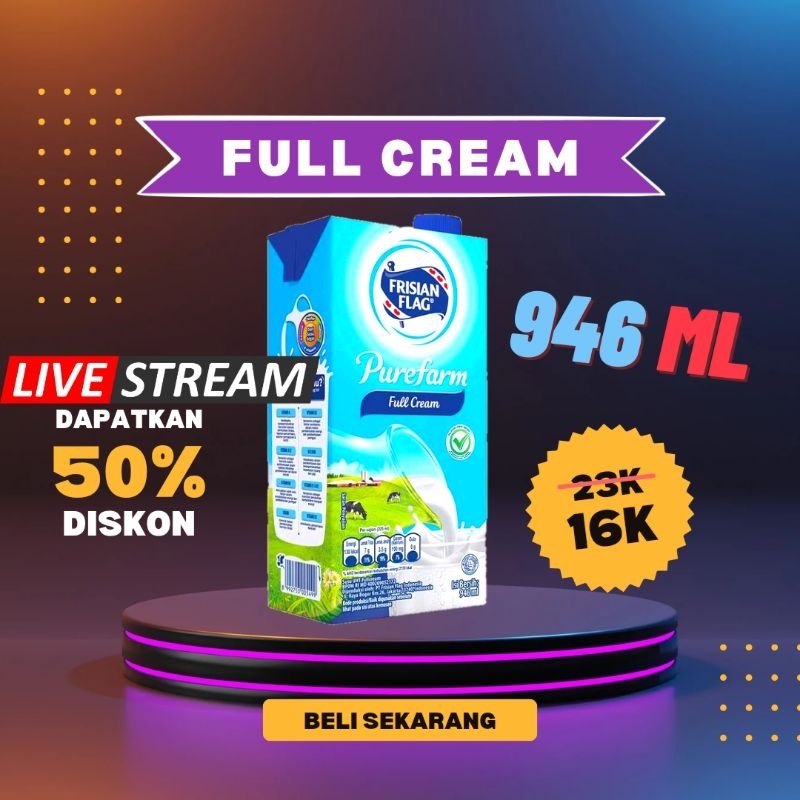 

Susu Frisian Flag Full Cream 946ml