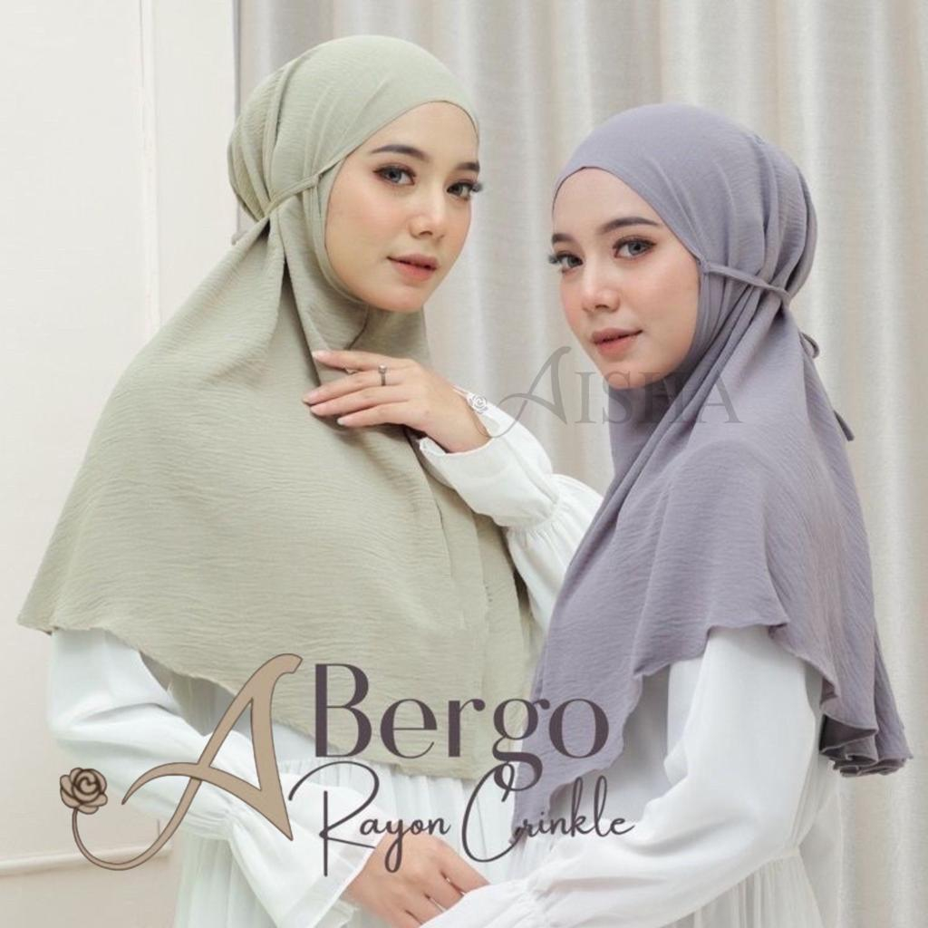 AISHA - Bergo Crinkle Airflow Jilbab Bergo Crinkle Airflow Premium Size M