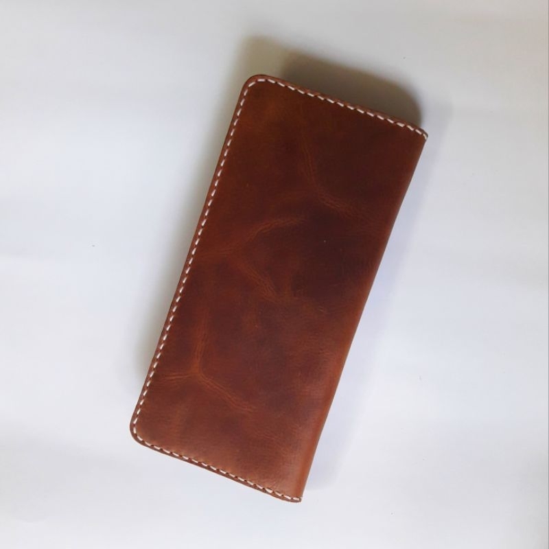 Dompet Kulit/ Dompet Handmade/Dompet Kulit Sapi Crazy Horse/Dompet Panjang/Dompet Pria/Dompet Wanita