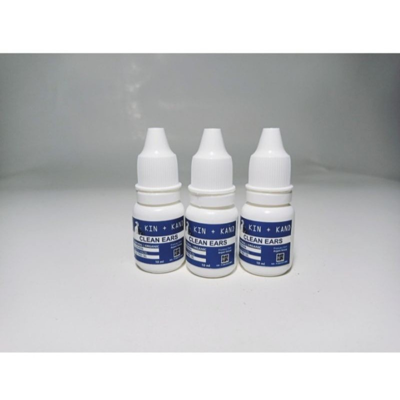 Clean Ears Kin + Kand 10ml Obat Tetes Telinga Kucing Obat Radang Telinga Kucing Congek Bau Bengkak L
