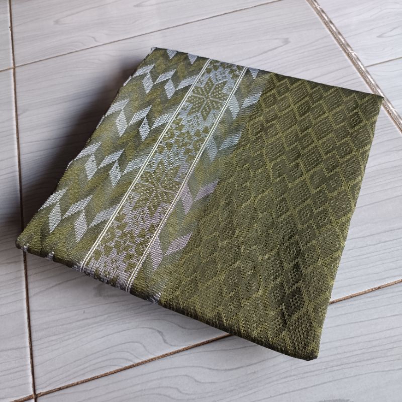 TERBARU Songket Hijau Army Kain Songket Hijau Armi