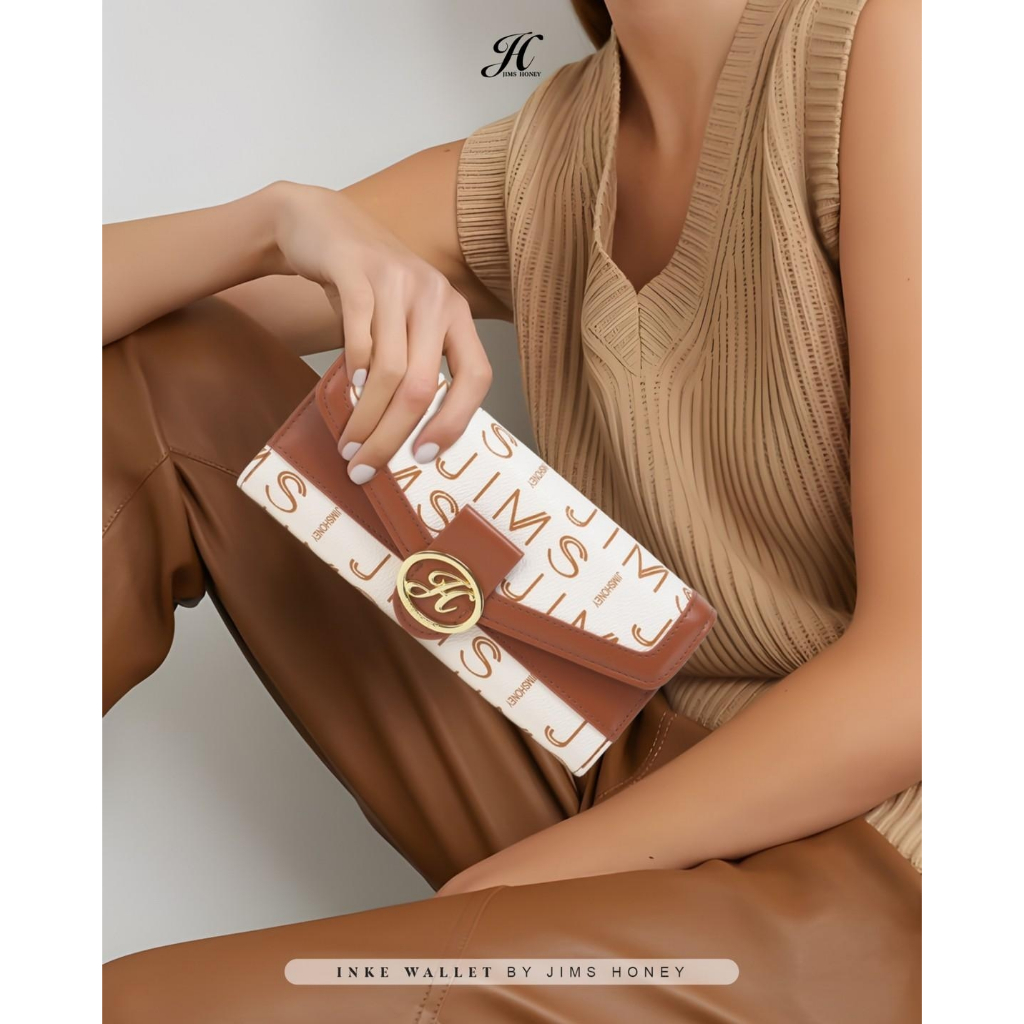 Jimshoney Inke wallet/ dompet panjang wanita import terbaru diskon promo sale bisa cod solo