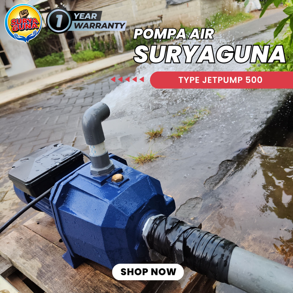 JUAL POMPA AIR MODIFIKASI TYPE JET PUMP 500 HEMAT LISTRIK RAMAH LINGKUNGAN UNTUK SUMUR DALAM 15 METE