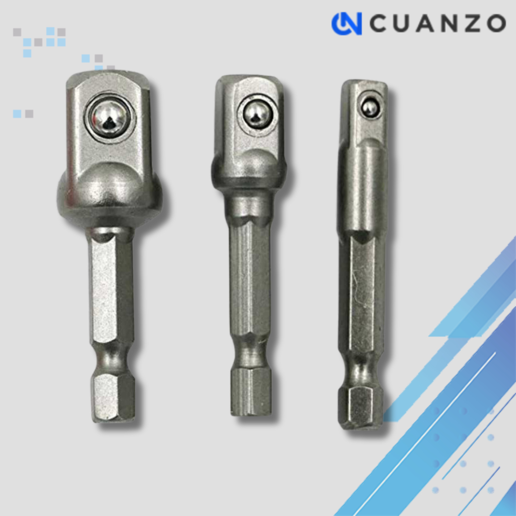 Mata Obeng Ketok Magnet Adapter Hex Shank Convertible Joint 3PCS  / Mata Obeng Bor Tekiro Ujung Mahn