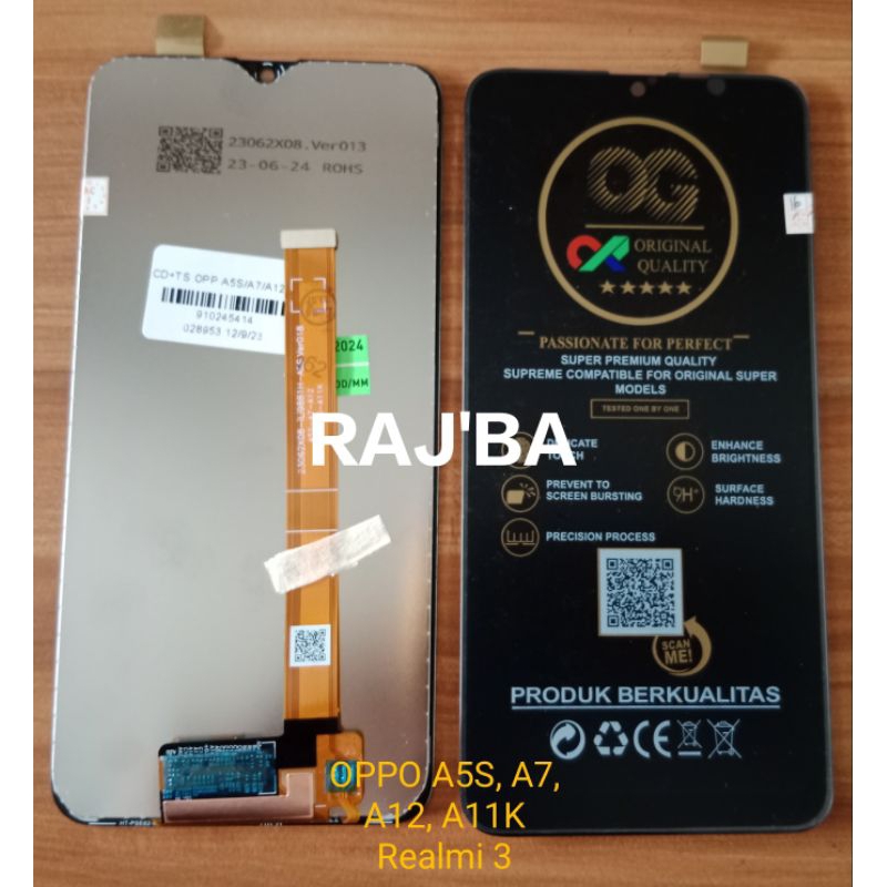 LAYAR LCD HP OPPO A5S A12 A11K A7 REALMI 3 GRADE A  KWALITAS ORIGINAL