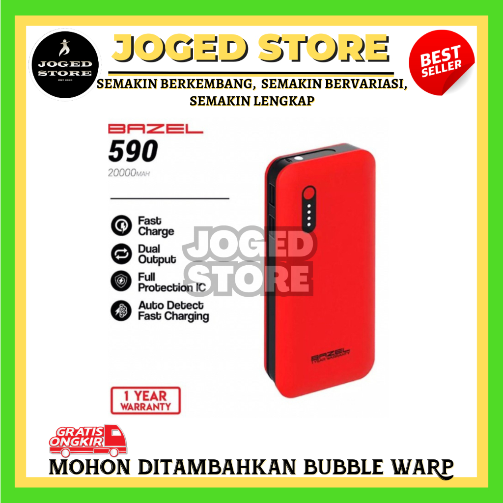POWERBANK BAZEL 590 20.000 MAH 74WH | POWERBANK BAZEL | POWERBANK | BATERAI
