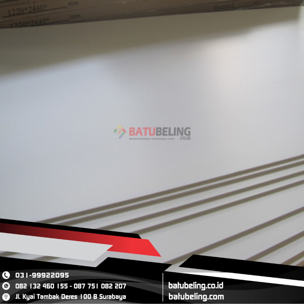 PVC Board 15mm Ukuran 122 x 244 cm Lembaran Triplek Kedap Air Premium